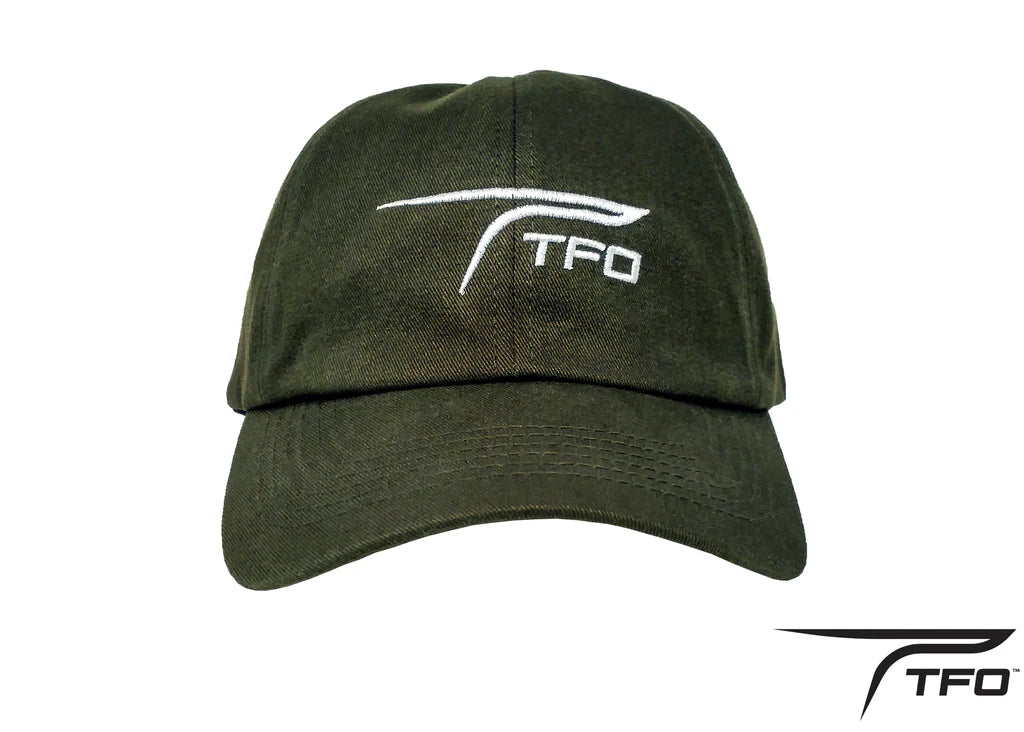 TFO Fly Rod Ball Cap Dark Olive