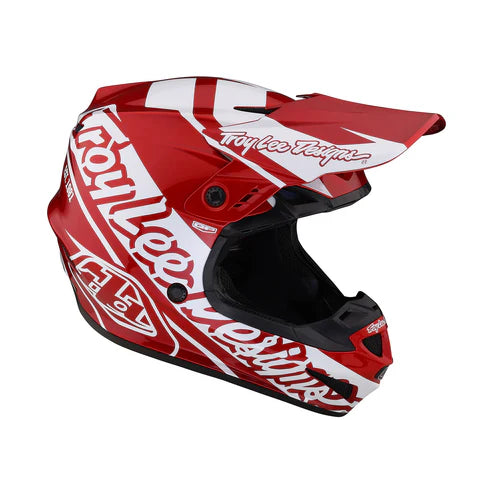 Troy Lee Designs GP Helmet Slice Red and White Size L