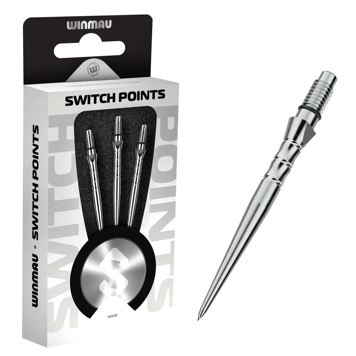 Winmau Switch Points Wave Silver