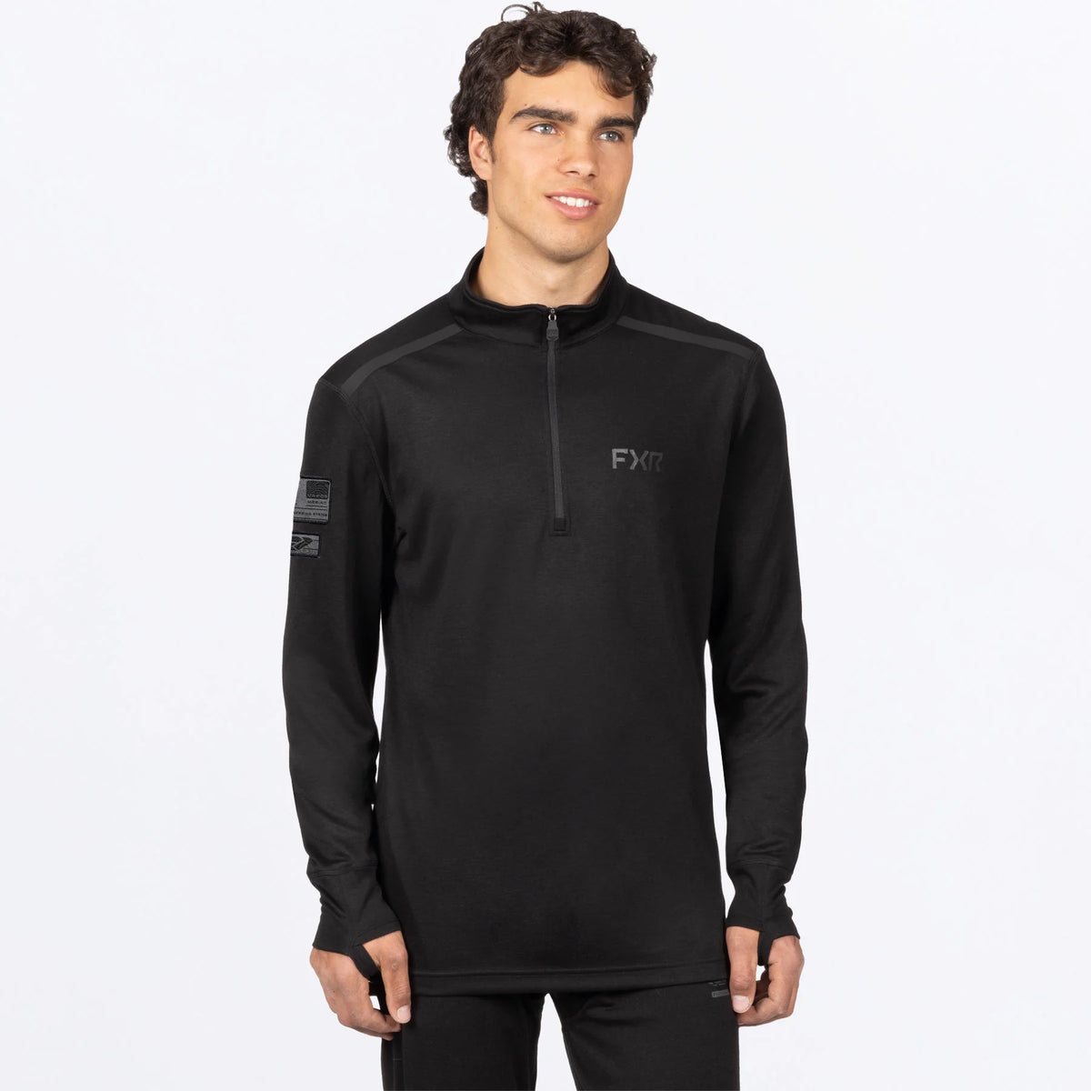 FXR Men's Vapor Merino 1/4 Zip Base Layer Top