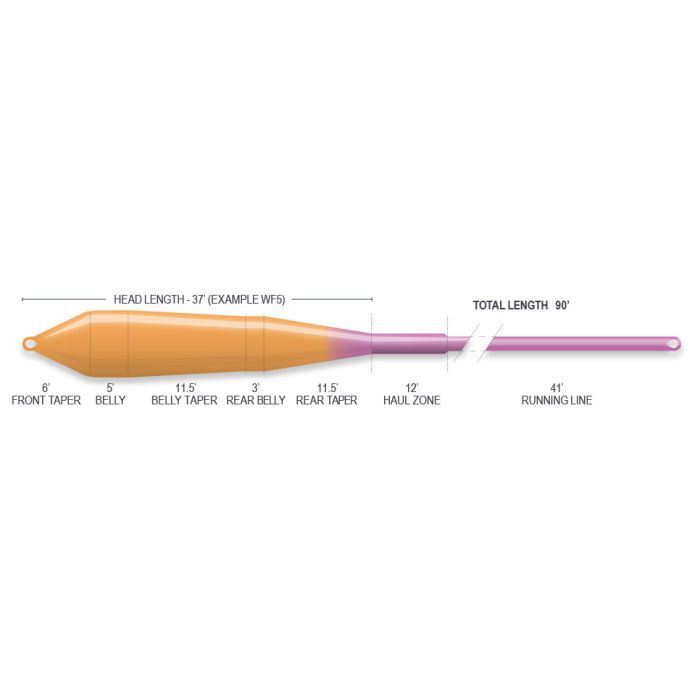 Airflo Superflo Power Taper Sunburst/Purple WF8