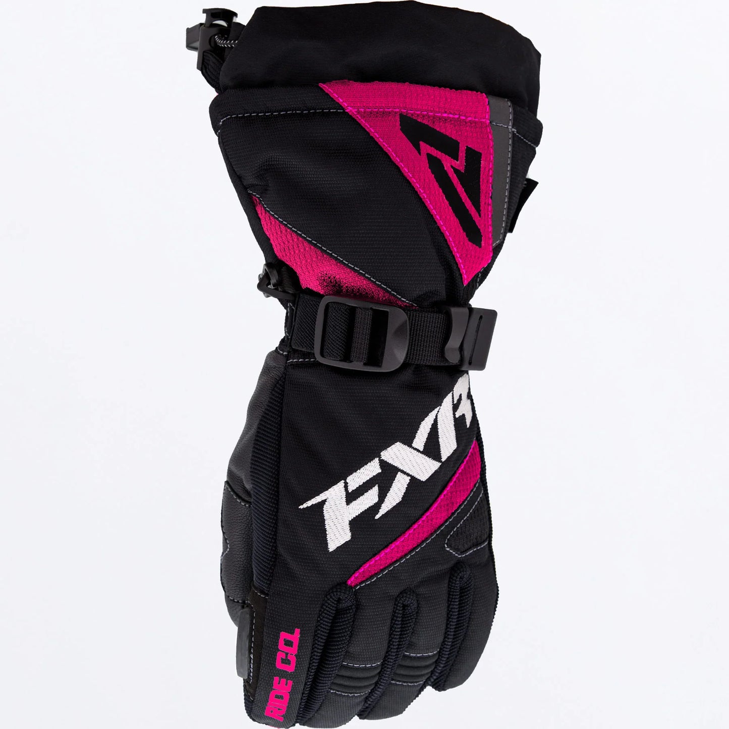 FXR Helix Mitt Child's Black and Fuchsia Size L