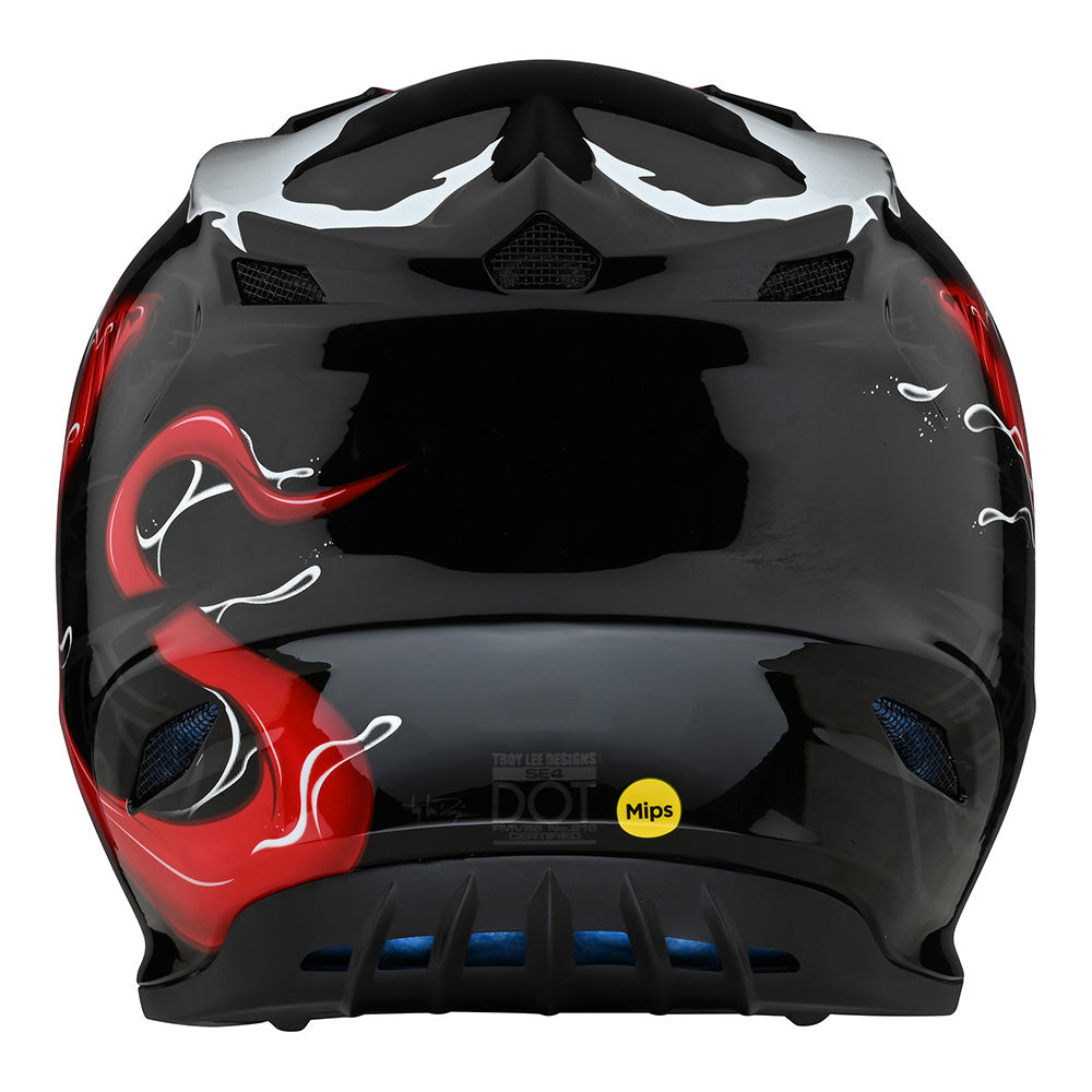Troy Lee Designs SE4 Polycrylite Helmet Venom Black Size M