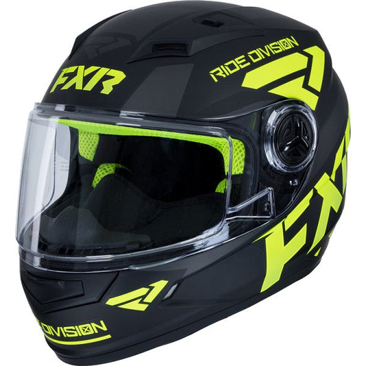 FXR Nitro Core Helmet Youths' Black and Hi-Vis Size S