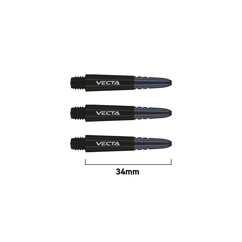 Winmau Vecta Dart Shafts Black Short