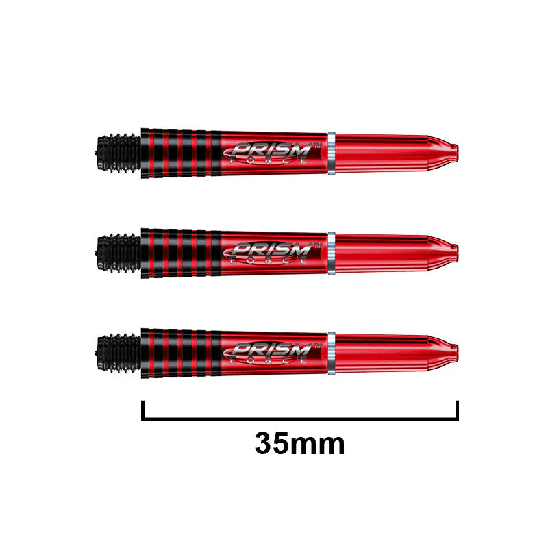Winmau Prism Force Dart Shafts Red Short