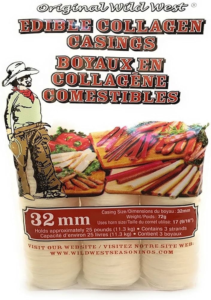 Wild West Edible Collagen Casings 32mm