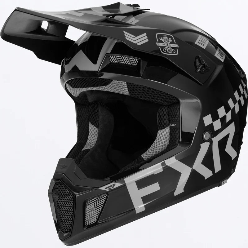 FXR Clutch Gladiator Helmet Chrome Size L