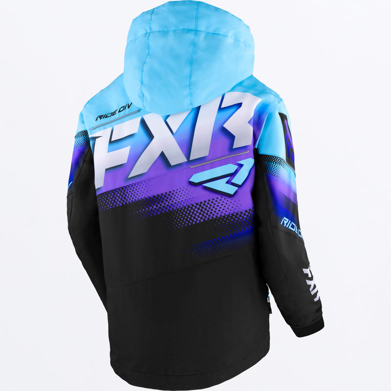 Youth BOOST JACKET BLACK/SKY-PURPLE FADE SZ14