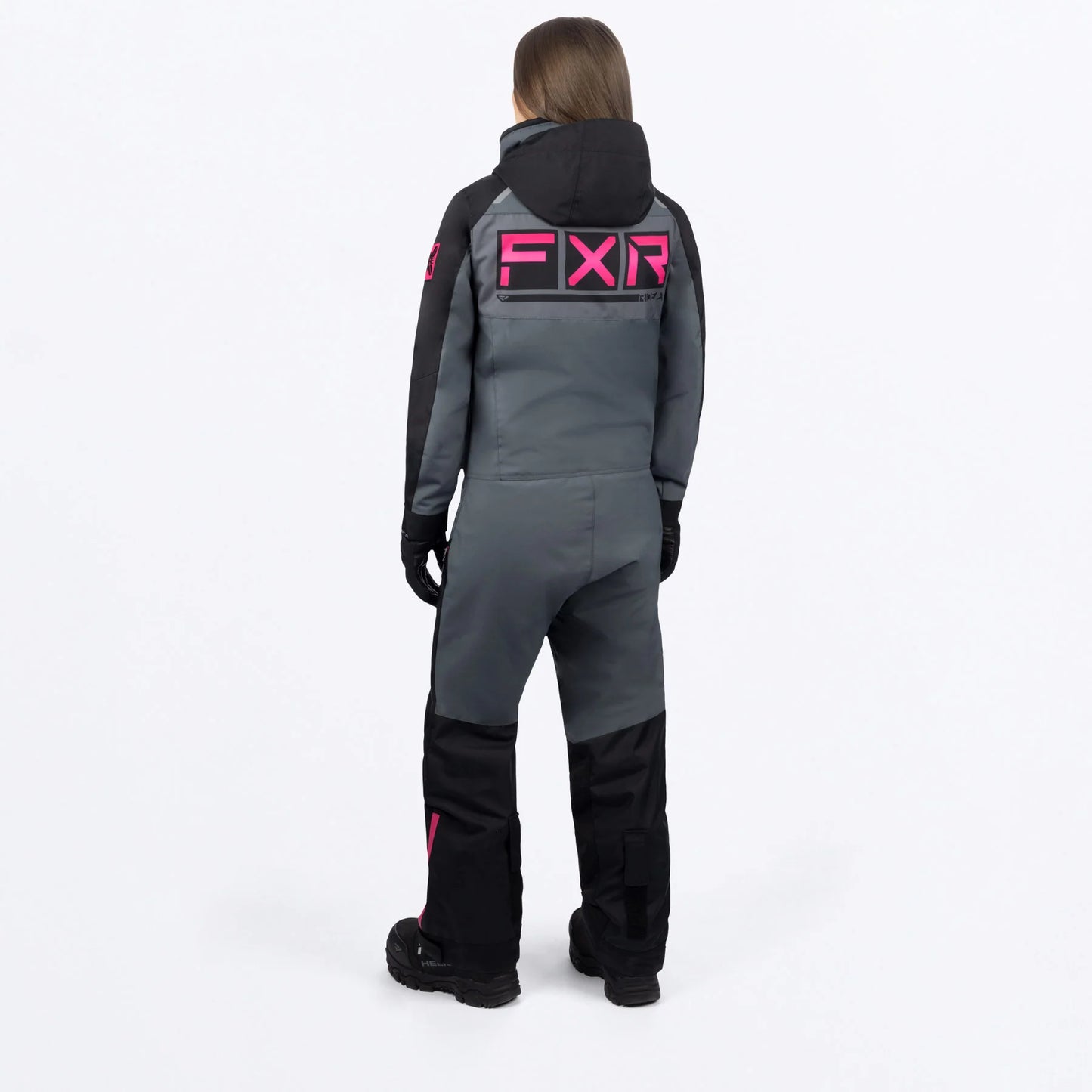 FXR Recruit F.A.S.T. Monosuit Women's Black/Char/Fuchsia Size 16