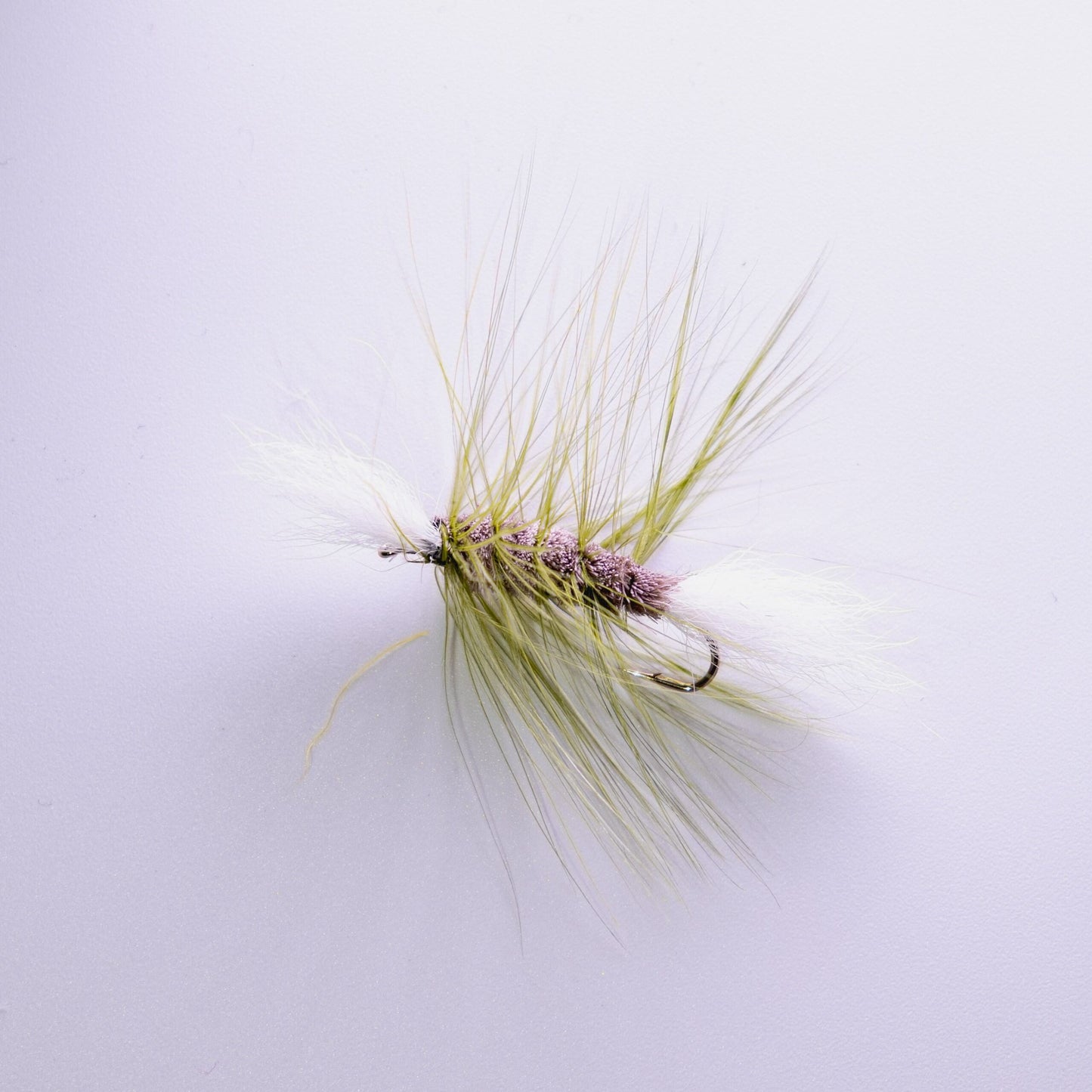 Dry Fly Olive Hackle Dirty Bombers #6