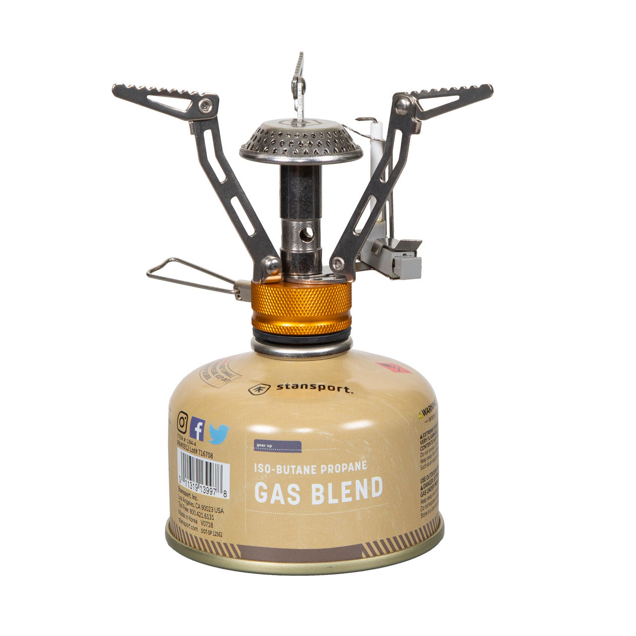 Stansport Portable Butane Stove With Fuel