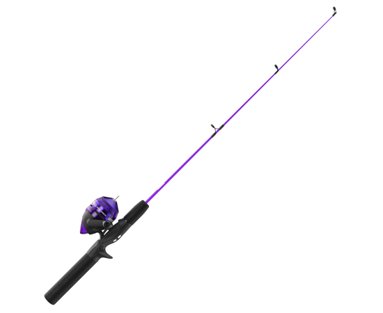 Zebco Dock Demon Spincast Combo Kids Purple 30" 1pc