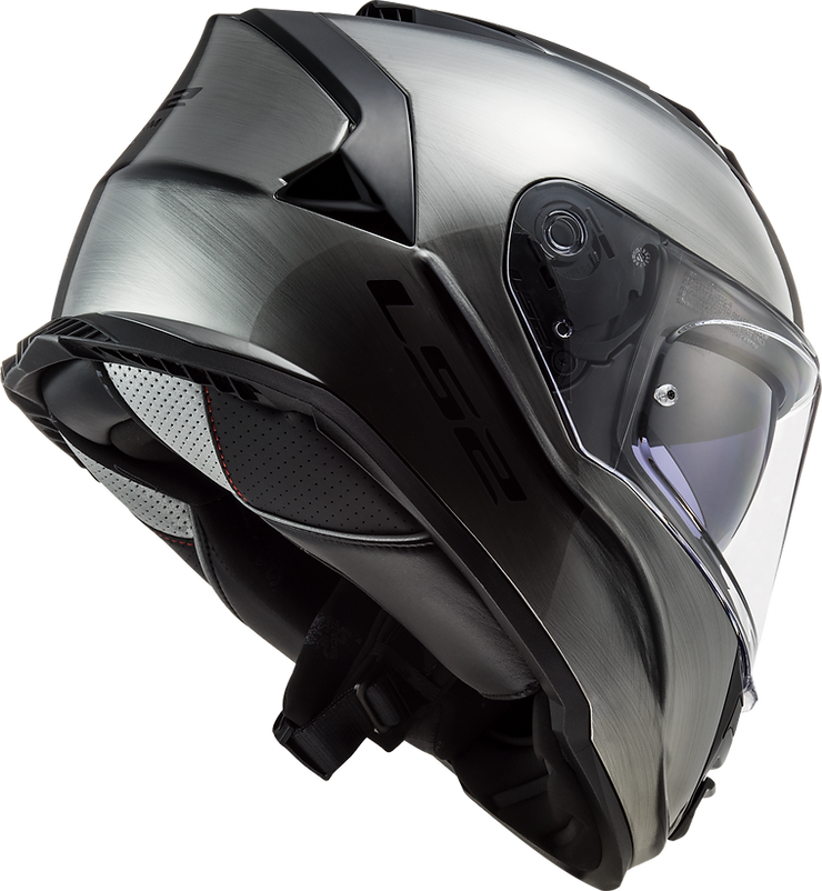 LS2 Assault Helmet Solid Brushed Alloy Size S