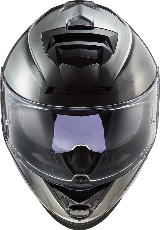 LS2 Assault Helmet Solid Brushed Alloy Size S