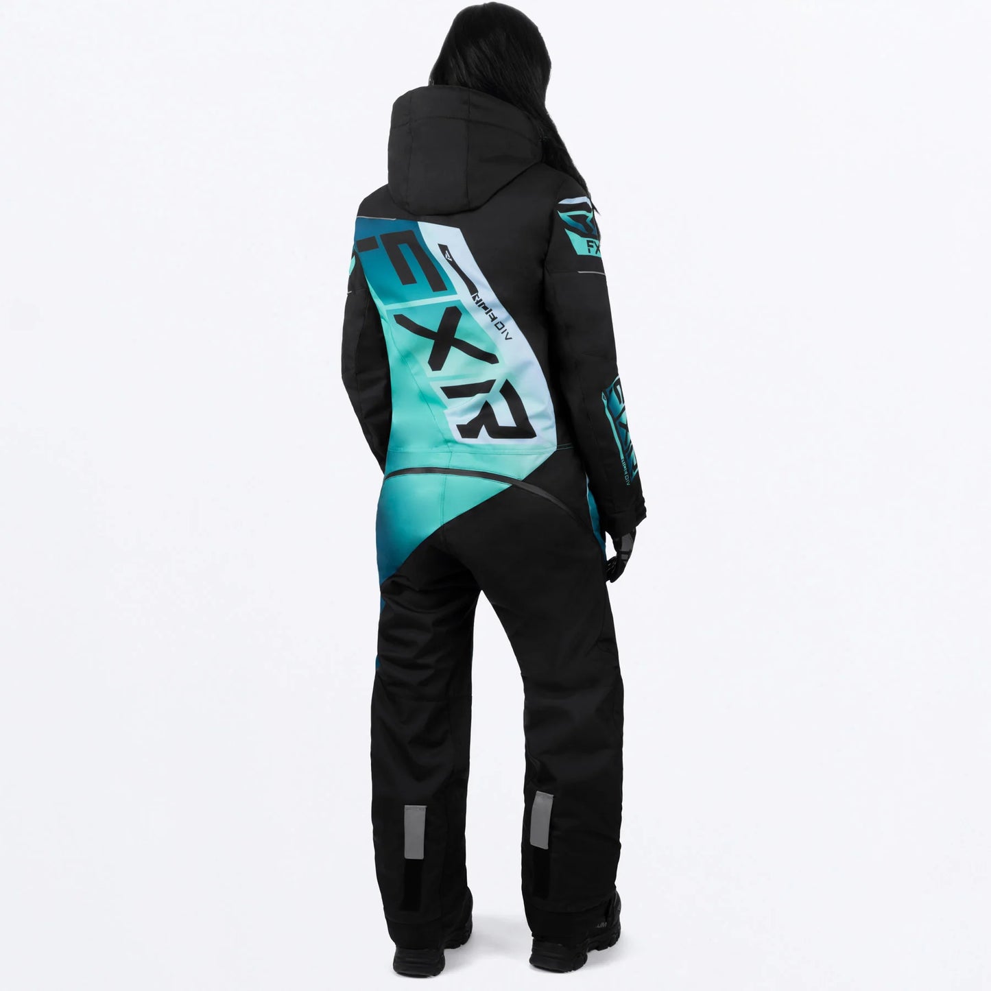 FXR CX F.A.S.T. Monosuit Women's Black/Mint Fade Size 4