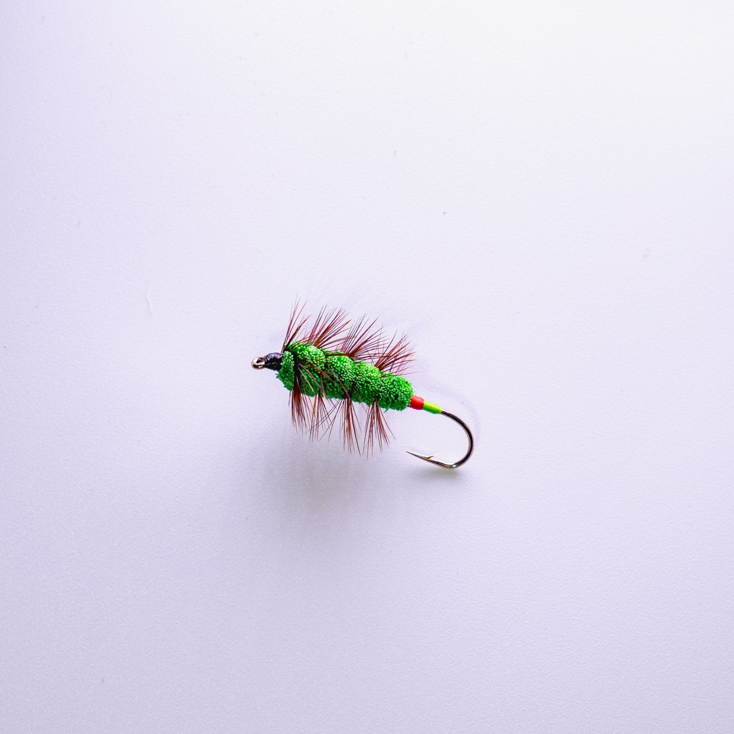 Dry Fly Green Machine Brown Hackle Bug #6