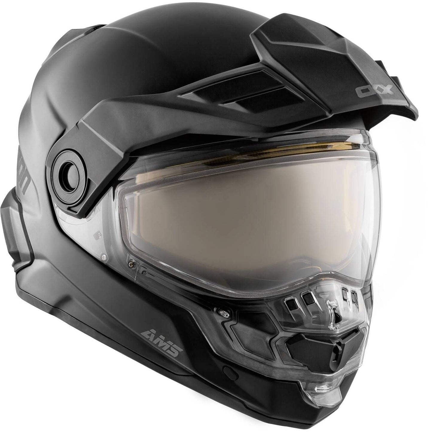 HELM MISSION AMS DL SOLID BK 2XL