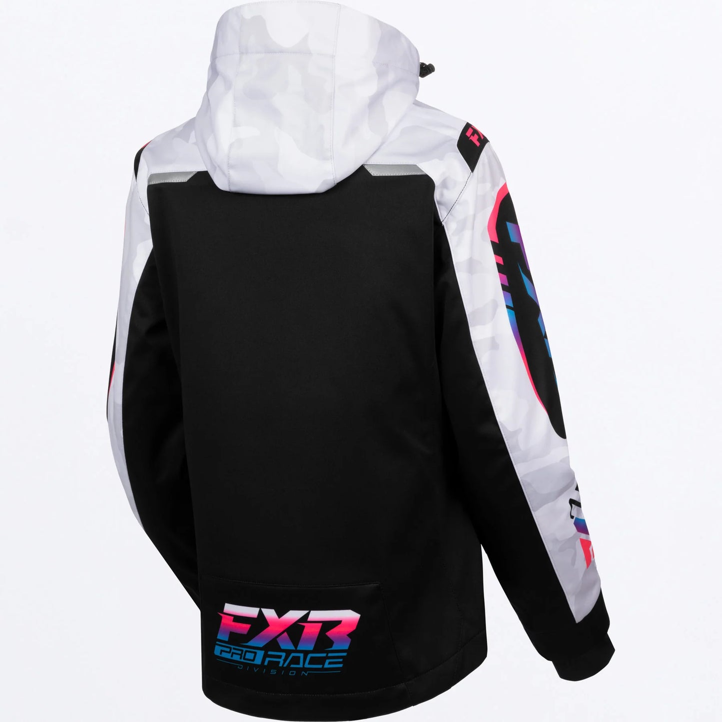 FXR RRX Jacket Women's Snow White Camo and Cotton Candy Size 8