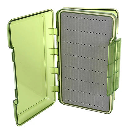 TFO D/S Waterproof Streamer Slit Foam Fly Box Olive Large