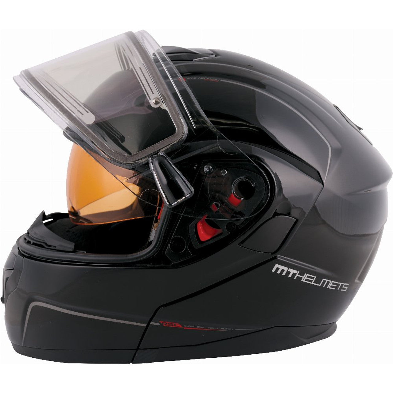Atom Helmet SV Solid D/L BLK LG