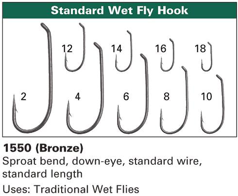 Daiichi 1550 Standard Wet Fly Hook Size 6 25pk
