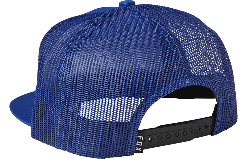 Fox Pinnacle Snapback Baseball Cap Blue Mesh