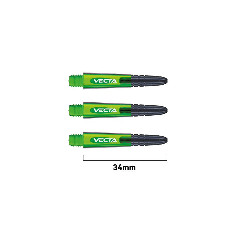 Winmau Vecta Dart Shafts Green Short