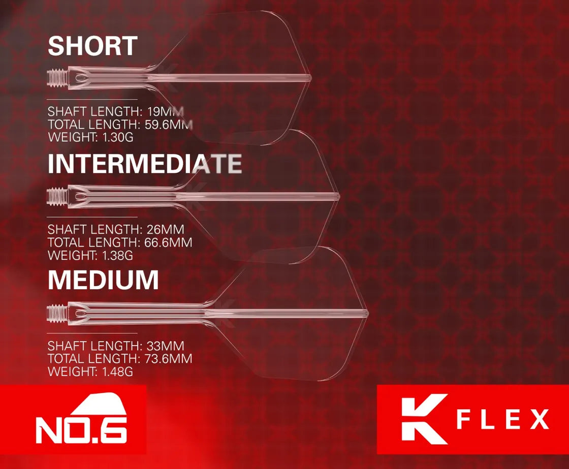 Target Darts K-Flex No. 6 White Intermediate