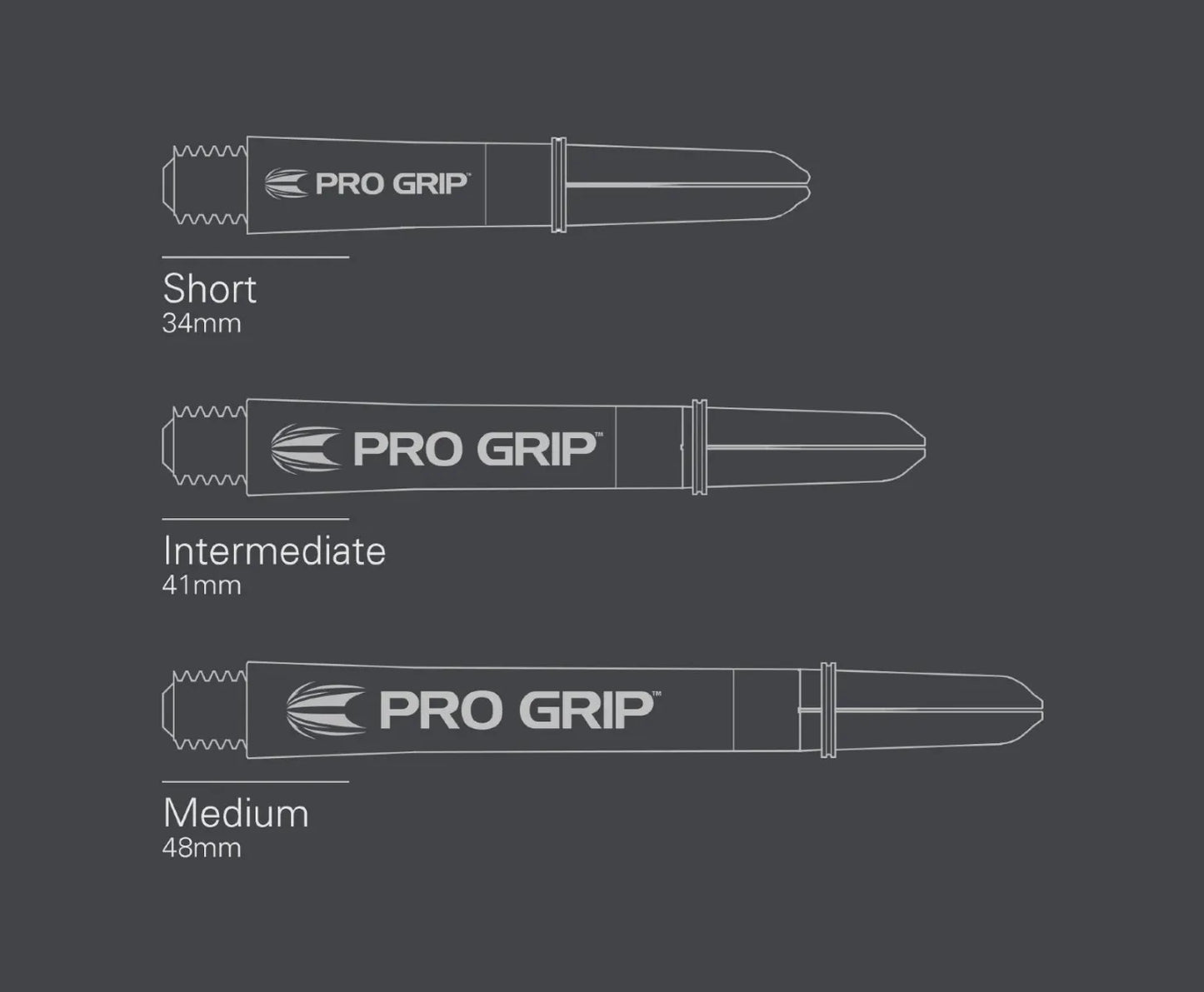 Target Darts Pro Grip Ink Shaft White Medium