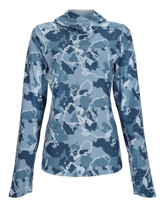 Simms Solarflex Hoody Womens Regiment Camo Neptune L