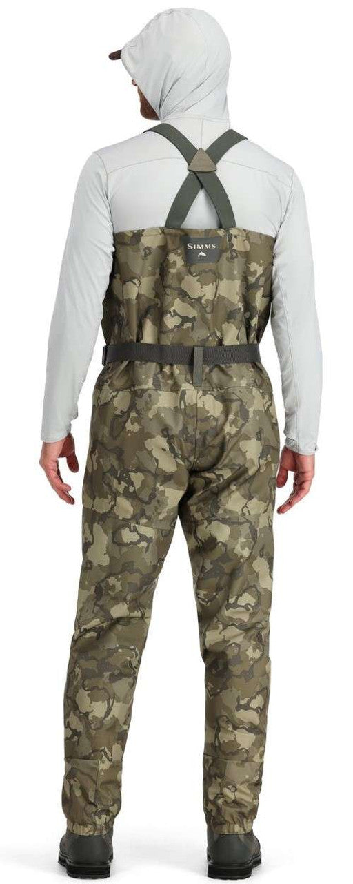 Simms Tributary Waders Mens Regimen Camo Olive Drab LK 9-11
