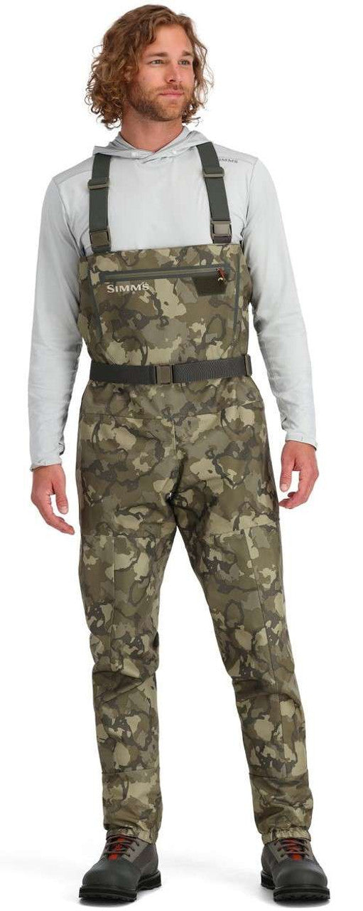 Simms Tributary Waders Mens Regimen Camo Olive Drab LK 9-11