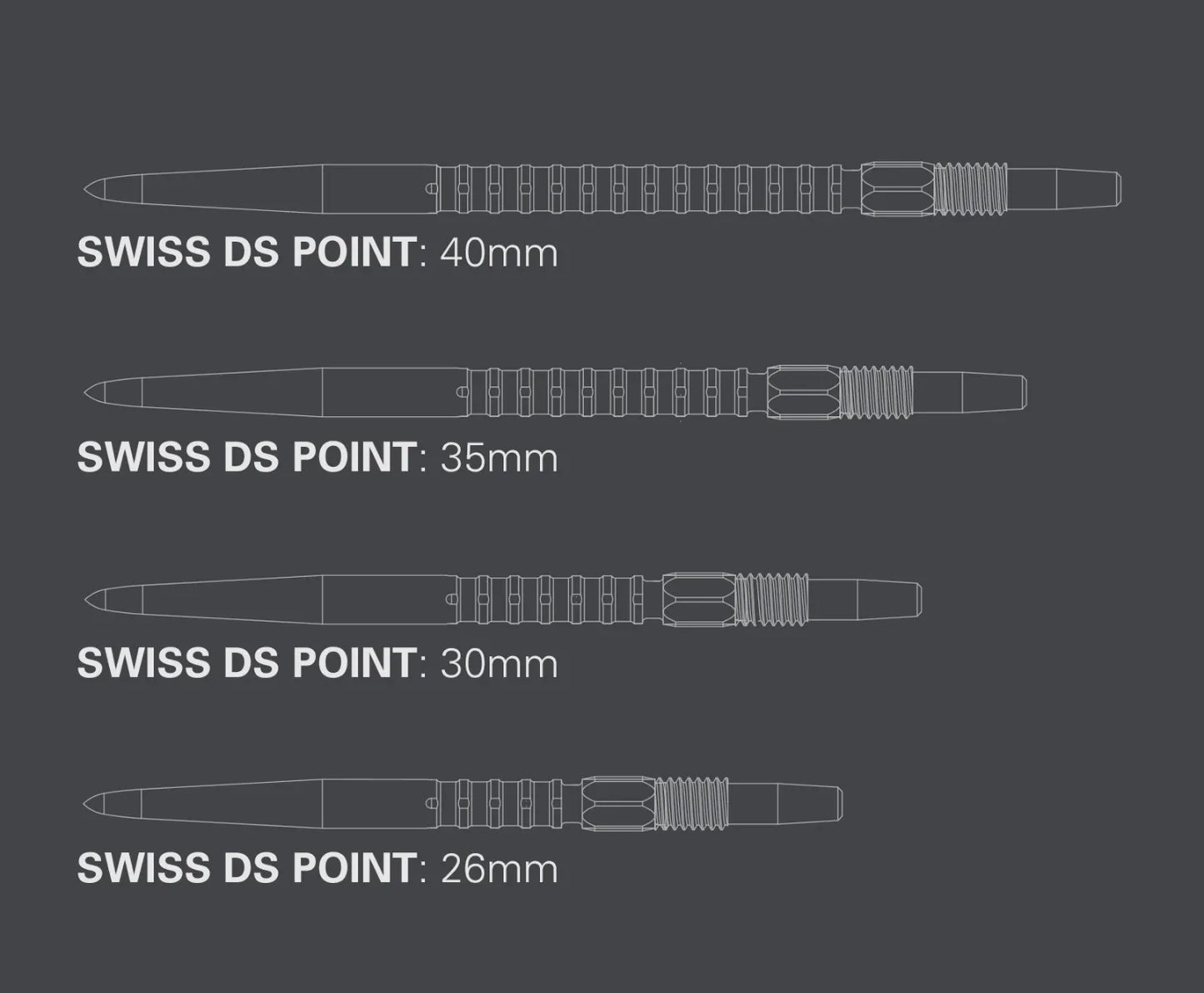 Target Darts Swiss DS Point Black 35mm