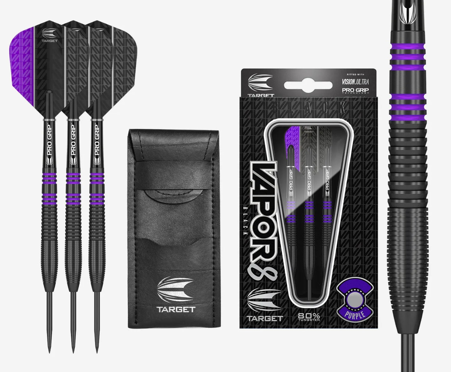 Target Darts Vapor8 Black and Purple 23 g