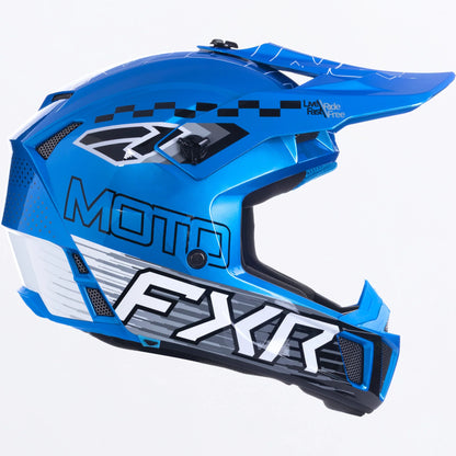 FXR Clutch MX Helmet Youth's Blue Size L