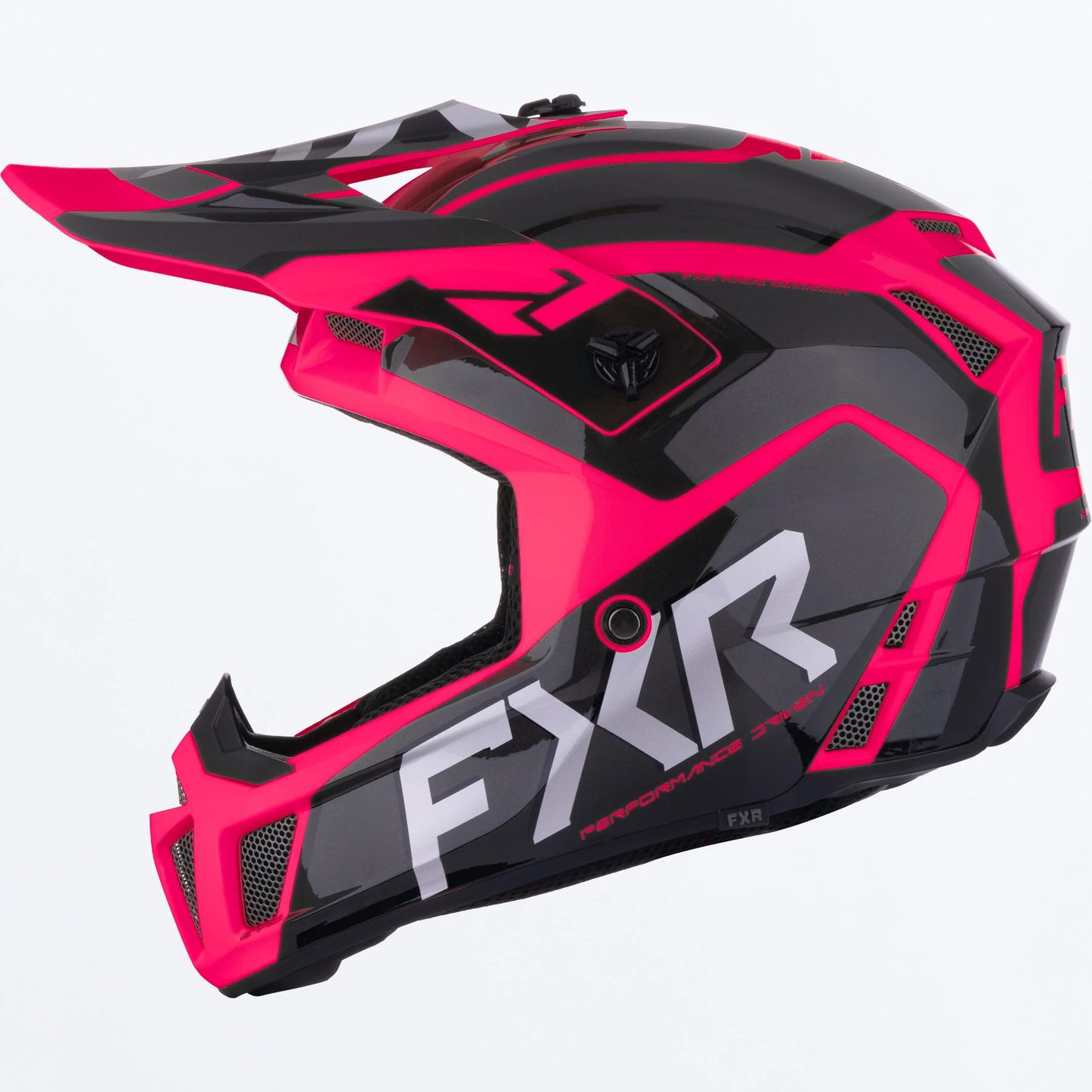 FXR Clutch EVO Helmet Youths' Black/Razz Size XL