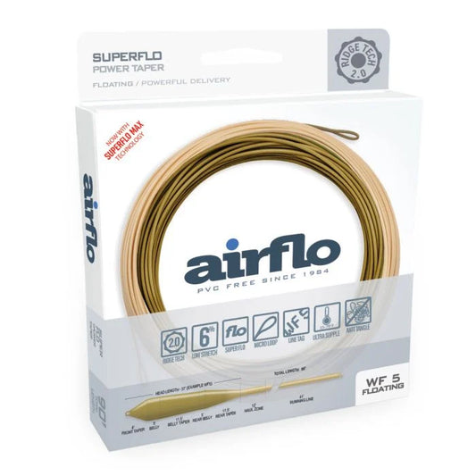 Airflo Superflo Ridge 2.0 Power Taper Camo Green/Caddis WF8