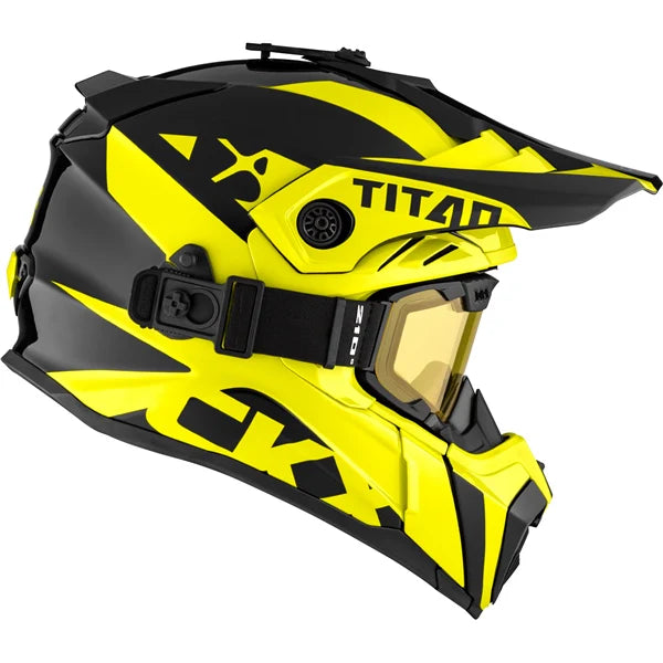 CKX Titan Air Flow Extra Helmet Yellow and Black Size XL