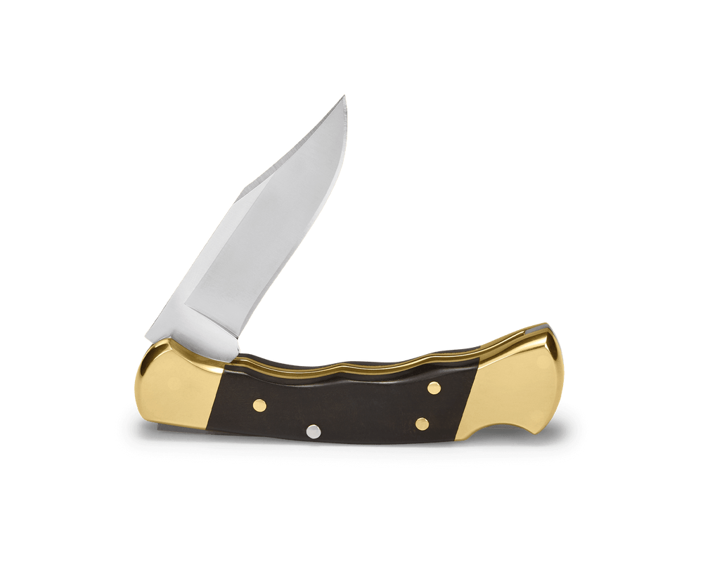 Buck 112 Ranger Knife with Leather Sheath Finger Grooved