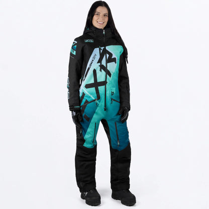 FXR CX F.A.S.T. Monosuit Women's Black/Mint Fade Size 4