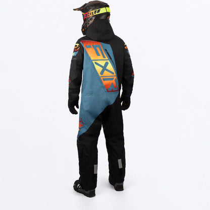 FXR CX F.A.S.T. Monosuit Men's Black/Steel/Inferno Size 10