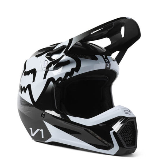 Fox V1 Leed Helmet Dot/Ece BK/WH XL