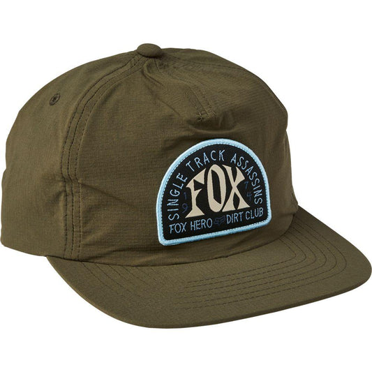 Fox Single Track Assassins Snapback Hat Dark Fat