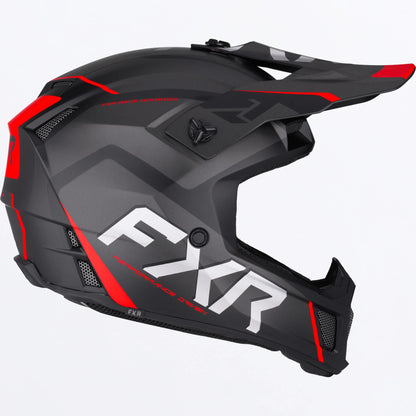 FXR Clutch EVO Helmet Black/Red Size M