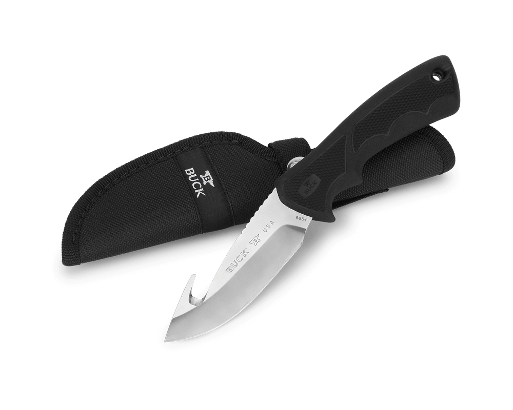 Buck 685 Bucklite Max II Large Knife with Sheath Guthook
