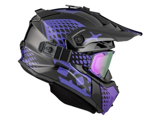 CKX Titan Original Helmet Viper Black and Purple Glossy Size XL