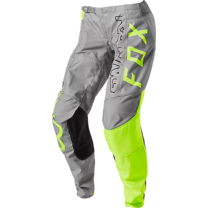 Fox 180 Skew Pants Youth Girls' Gray and Flo Green Size 28