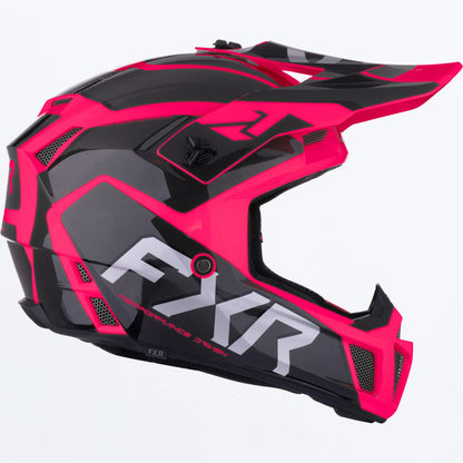 FXR Clutch EVO Helmet Youths' Black/Razz Size XL