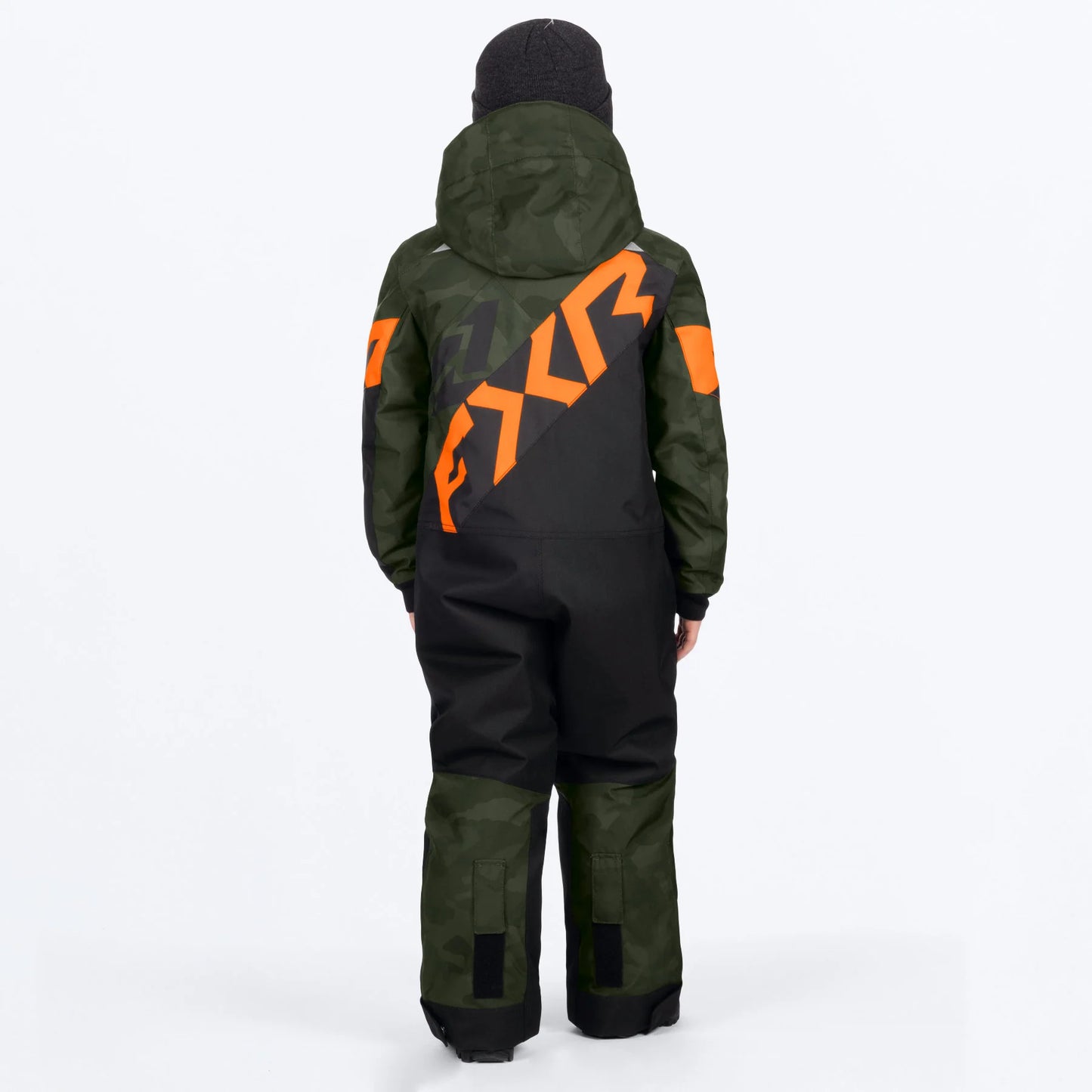 FXR Cold Cross CX Monosuit Children's Army Camo/Orange Size 2